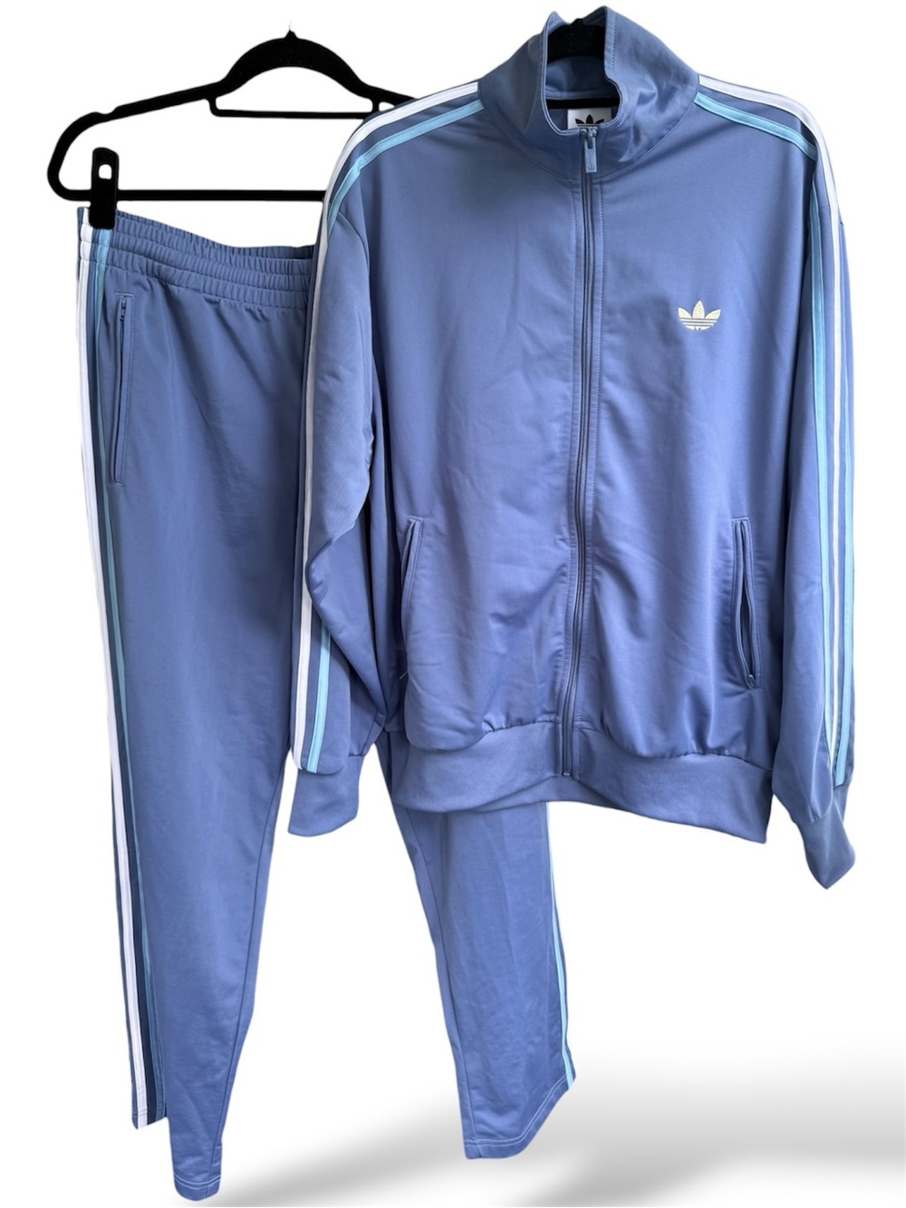 Adidas Originals Firebird Tracksuit Crew Blue White Size Large Jacket Pants